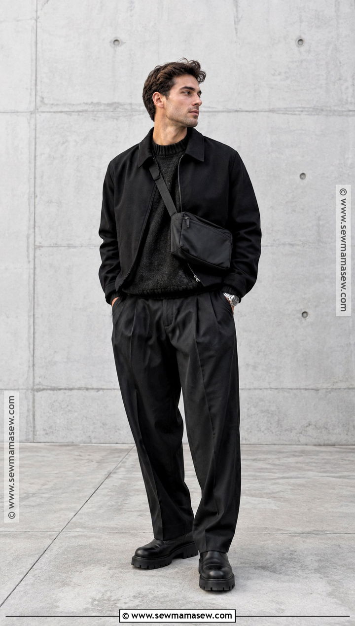 Mens Fall Street Style With A Monochrome Black Outfit - 20 mens fall outfits street style