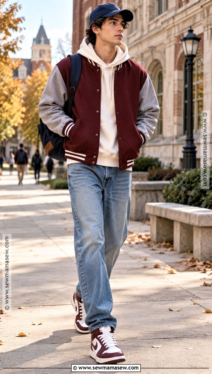 Mens Fall Street Style With A Varsity Jacket - 20 mens fall outfits street style