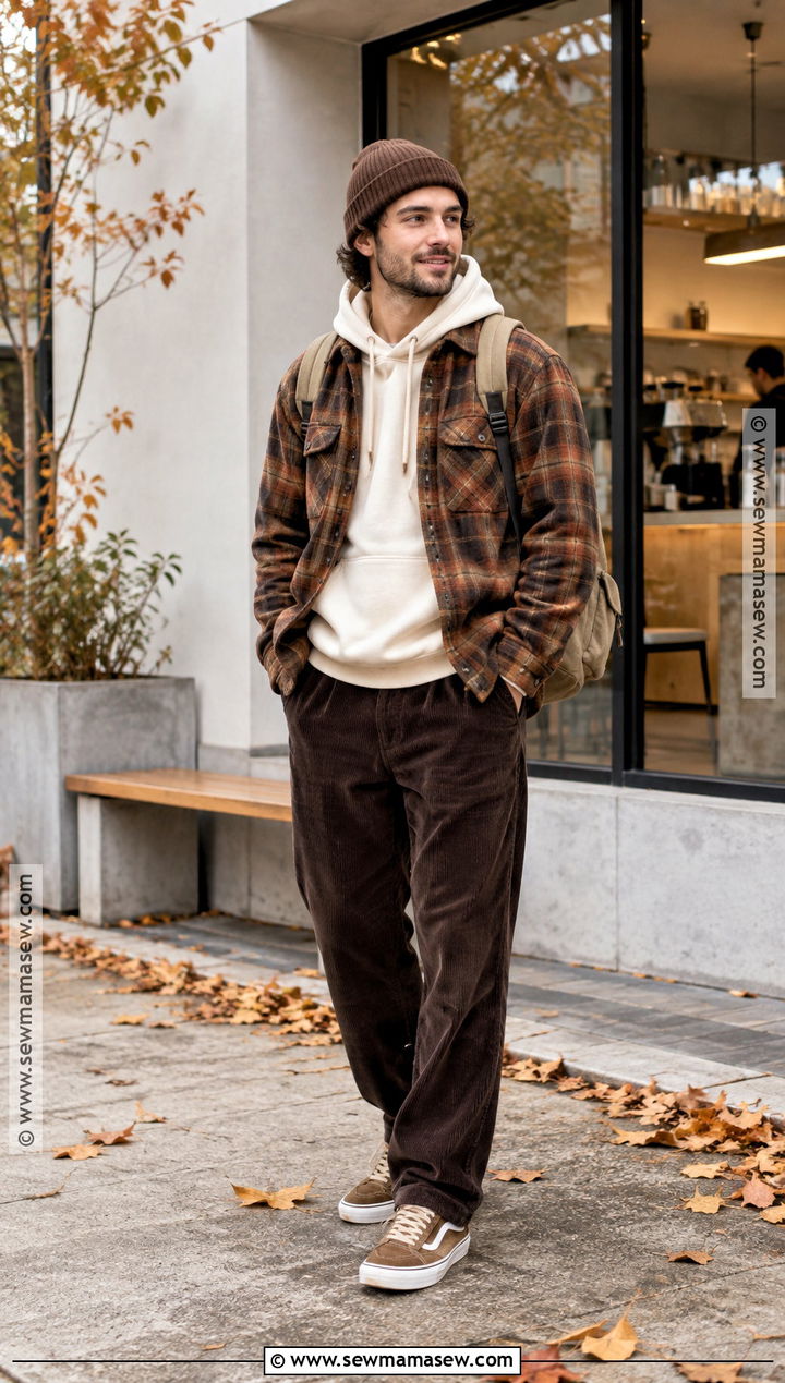 Mens Fall Streetwear Plaid Overshirt Outfit - 15 Mens Fall Fashion Streetwear Ideas