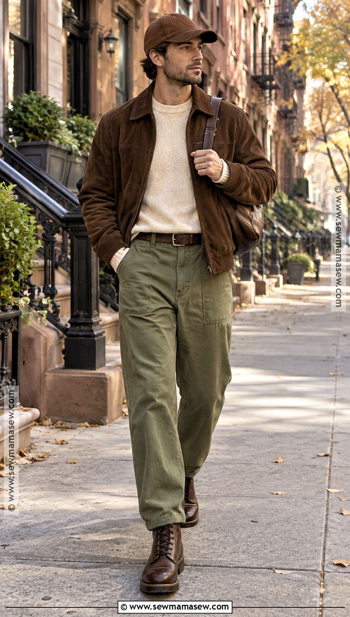 Mens Fall Streetwear Suede Jacket Outfit - 15 Mens Fall Fashion Streetwear Ideas