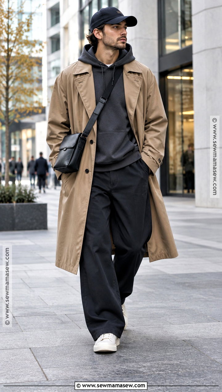 Mens Fall Streetwear Trench Coat Outfit - 15 Mens Fall Fashion Streetwear Ideas