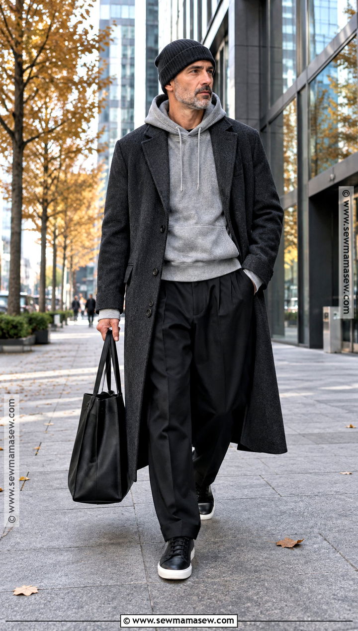 Mens Fall Streetwear Wool Coat Outfit - 15 Mens Fall Fashion Streetwear Ideas