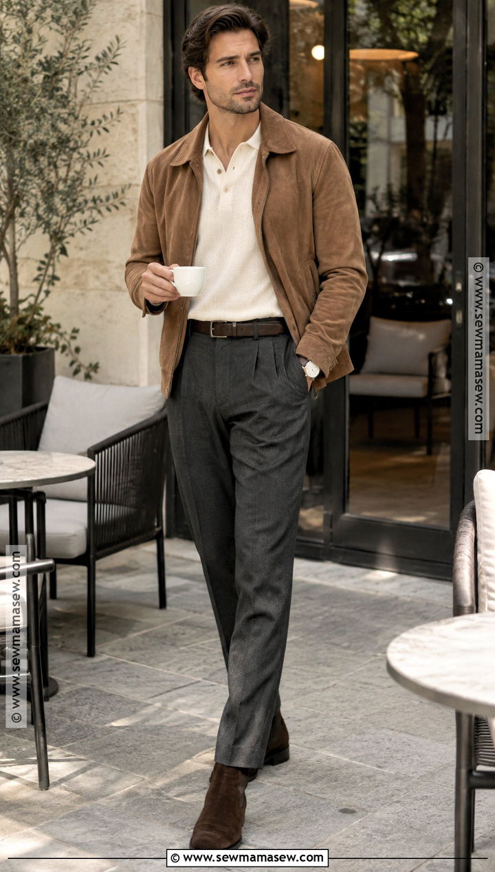 Mens Fall Suede Jacket Outfit - 15 men's fall fashion ideas 2026