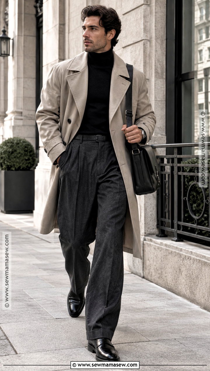 Mens Fall Trench Coat Outfit - 20 fall outfits men aesthetic