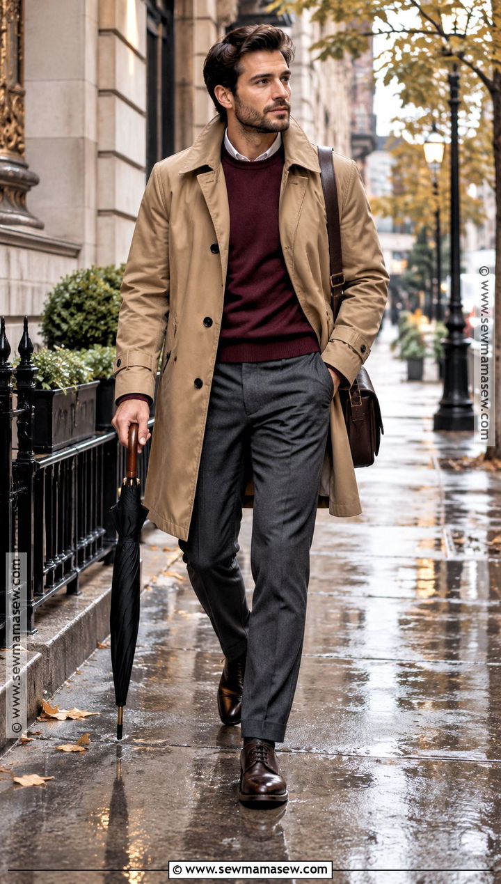 Mens Fall Trench Coat Outfit - 15 Guy Fit Inspo Fall Ideas
