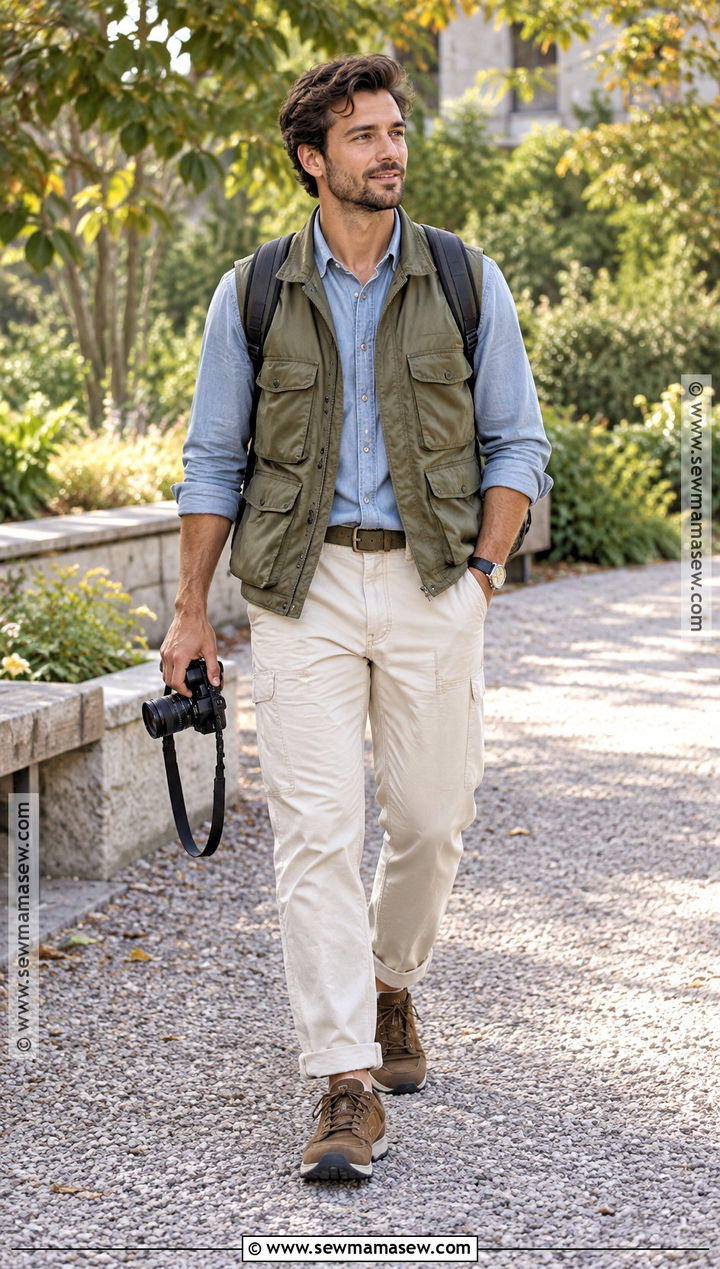 Mens Fall Utility Vest Outfit - 20 fall fashion outfits for men