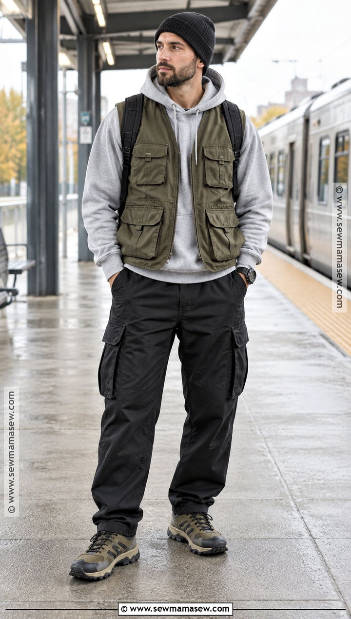 Mens Fall Utility Vest Outfit - 15 Male Fashion Fall Ideas 2026