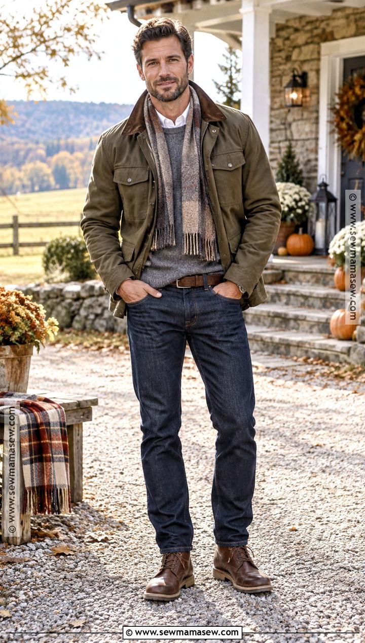 Mens Field Jacket Thanksgiving Outfit - 25 Men Thanksgiving Outfit Ideas