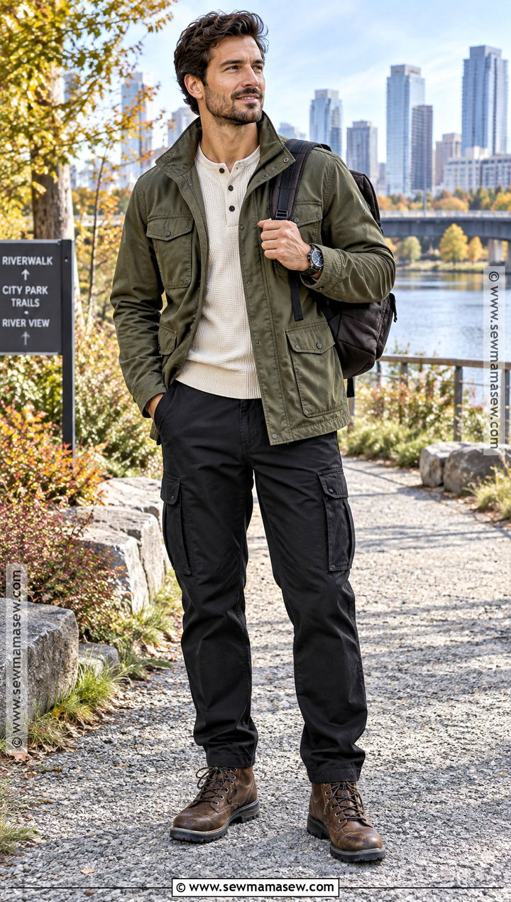 Mens Field Jacket With Cargo Pants - 15 men's fall fashion clothing ideas