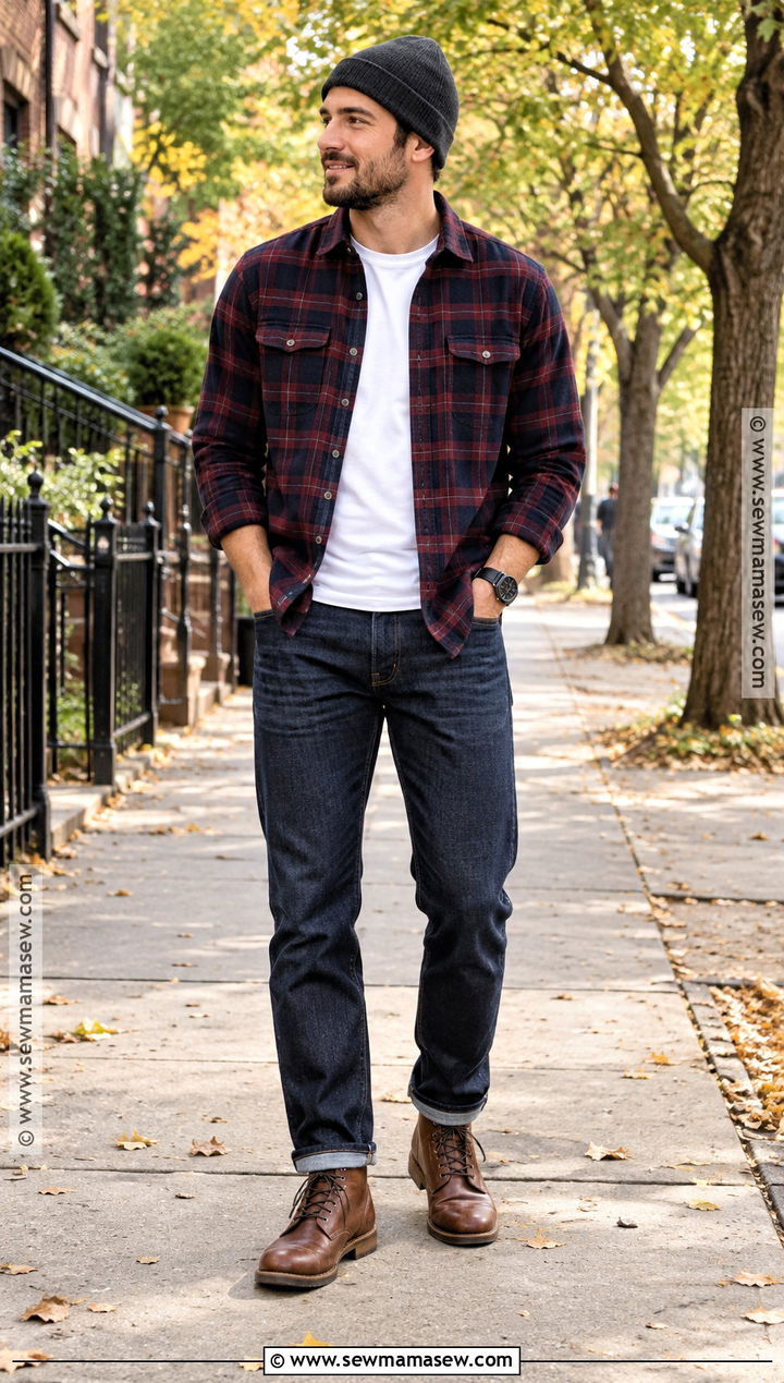 Mens Flannel Shirt Fall Outfit - 25 mens outfits fall
