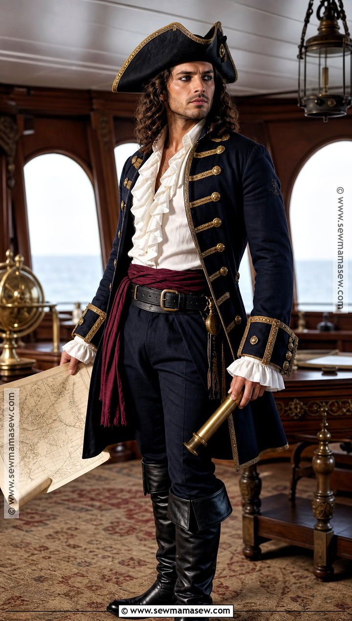 Mens Formal Pirate Captain Costume - 35 pirate costumes