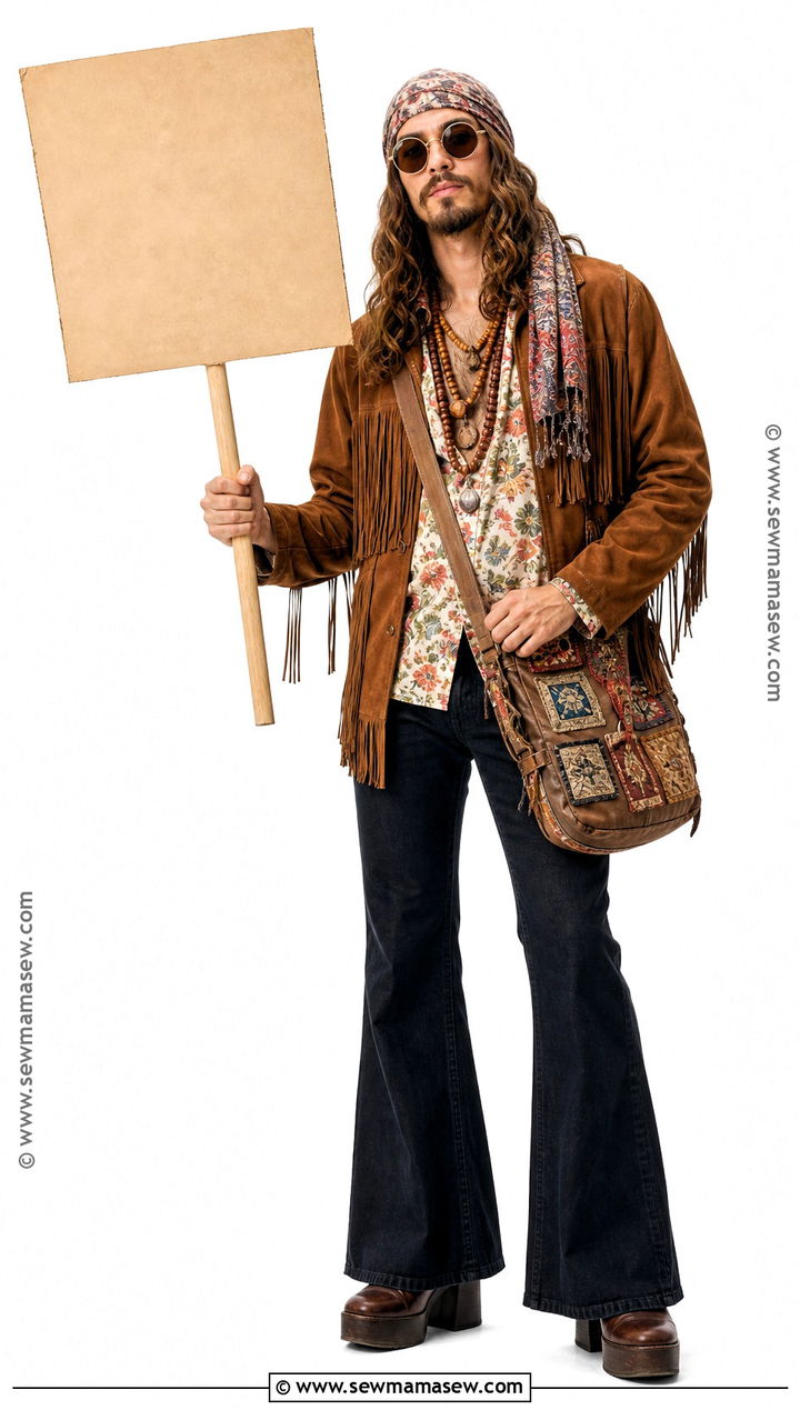 Mens Hippie Costume With Fringe Jacket - 45 hippie costume ideas