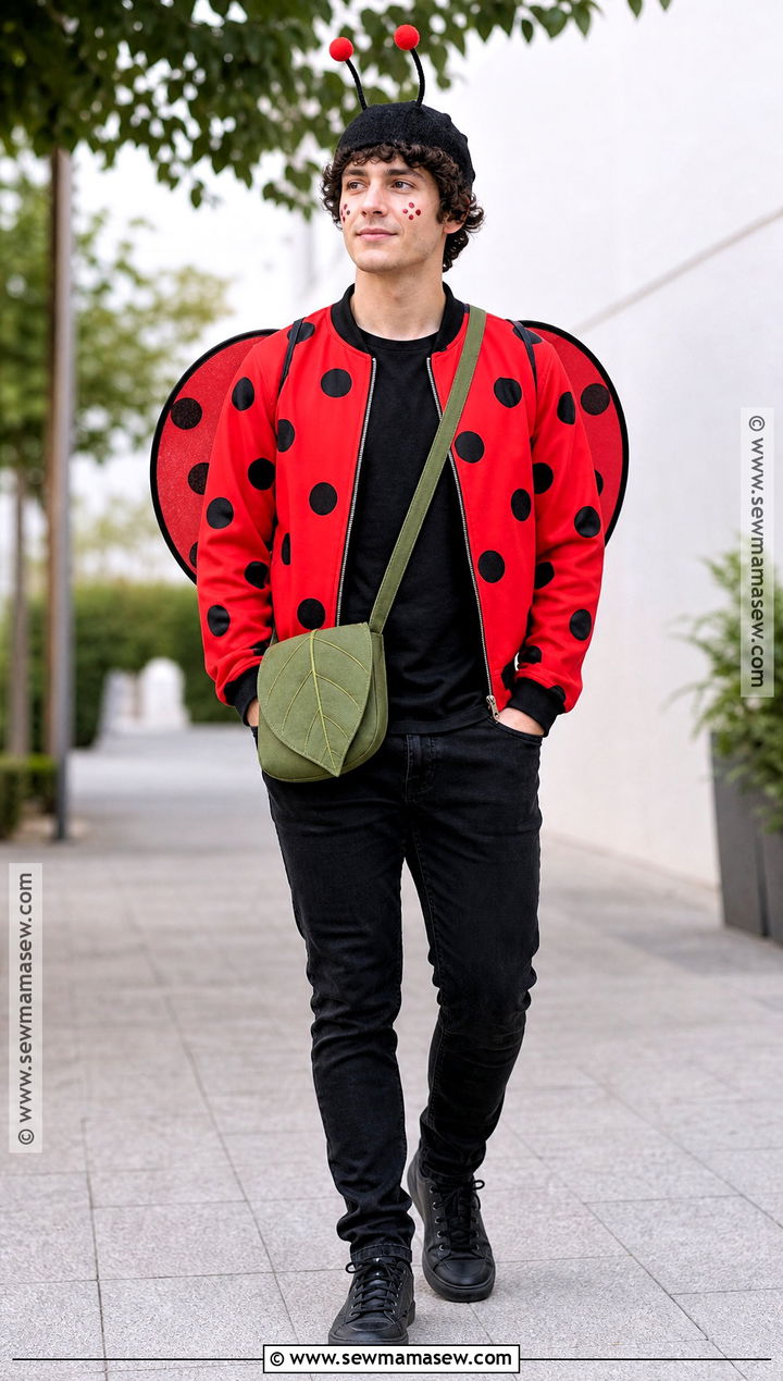 Mens Ladybird Costume With Red Jacket - 30 ladybird costume ideas