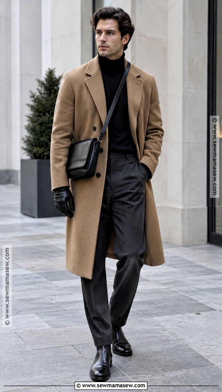 Mens Long Overcoat And Tailored Trousers Outfit - 15 2026 Fall Fashion Trends for Men