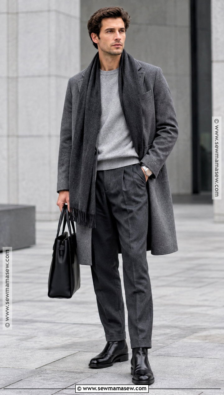 Mens Monochrome Gray Outfit - 15 Mens Fall 2026 Fashion Ideas