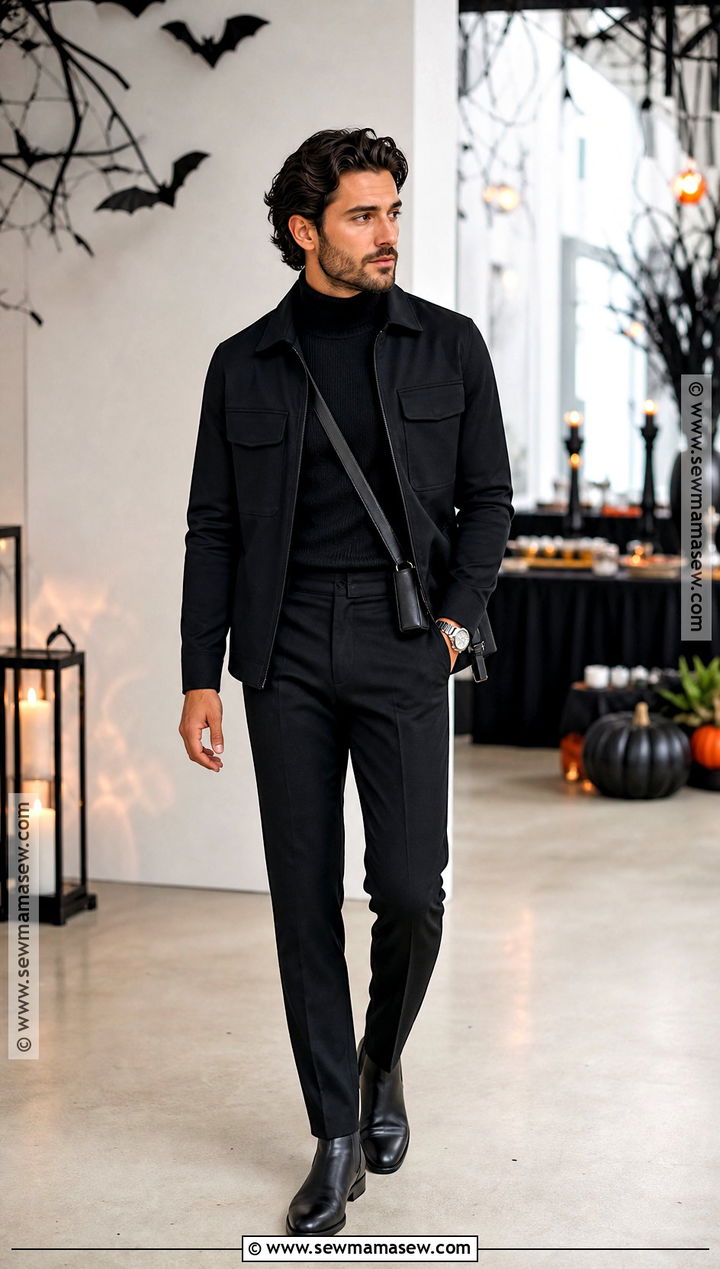 Mens Monochrome Halloween Party Outfit - 40 halloween party outfits