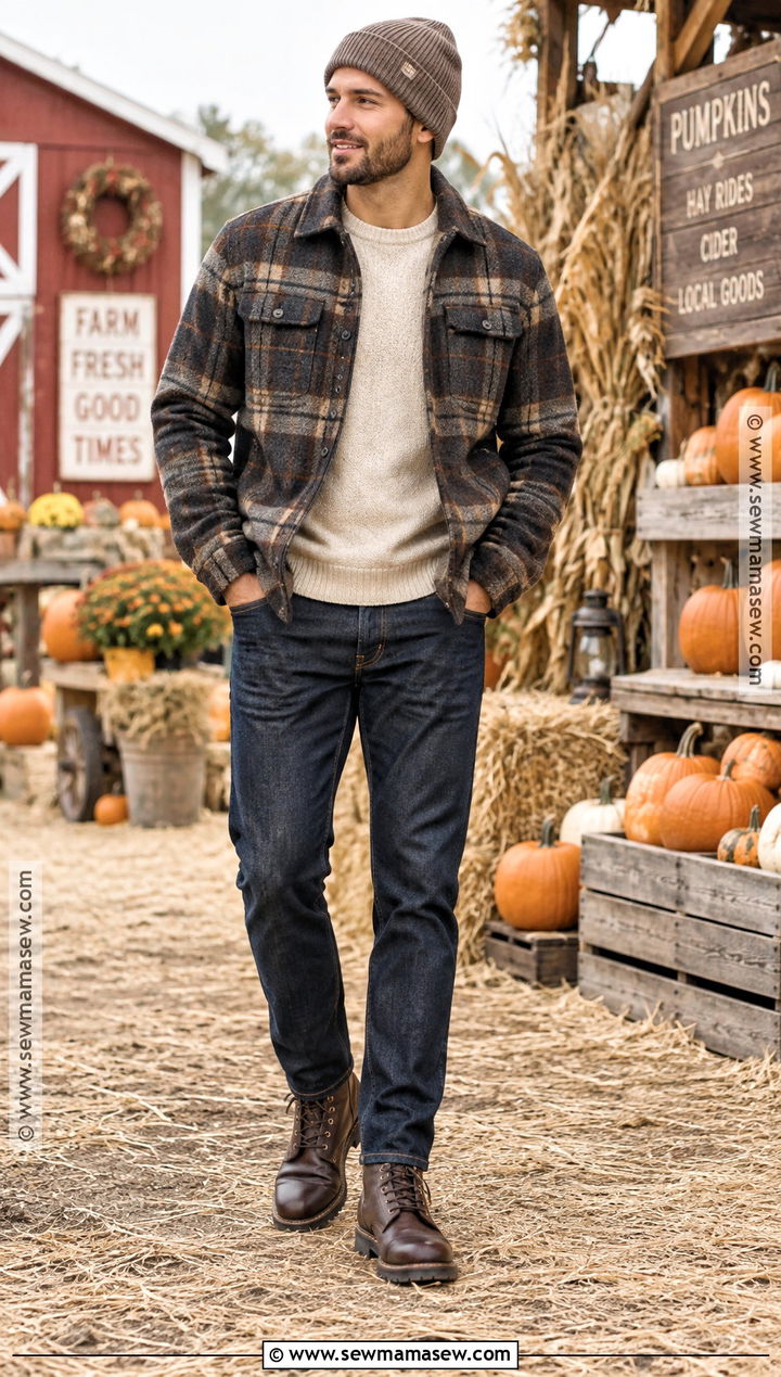 Mens Plaid Jacket Pumpkin Patch Outfit - 20 men pumpkin patch outfit ideas