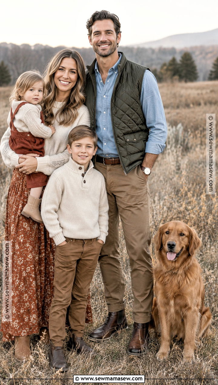 Mens Quilted Vest With Chambray Shirt - 15 mens fall family photo outfit ideas