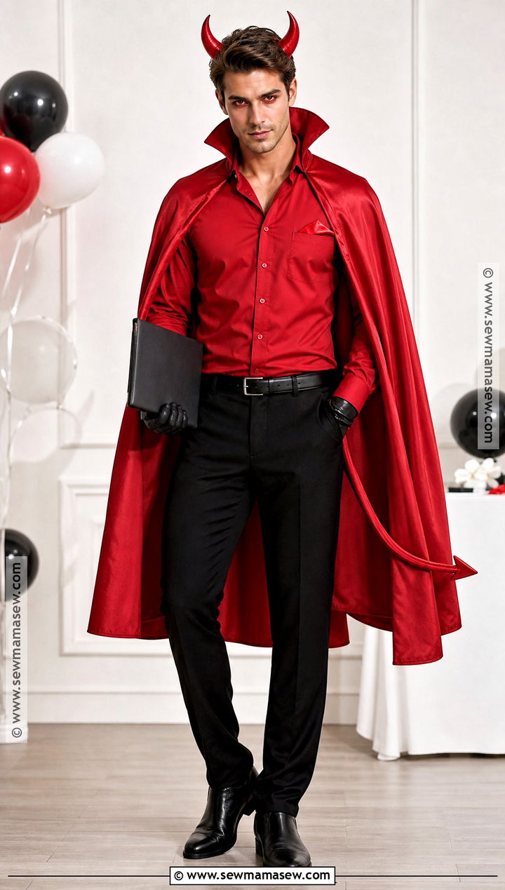 Mens Red Devil Costume With Cape - 30 Red Devil Halloween Costume Ideas