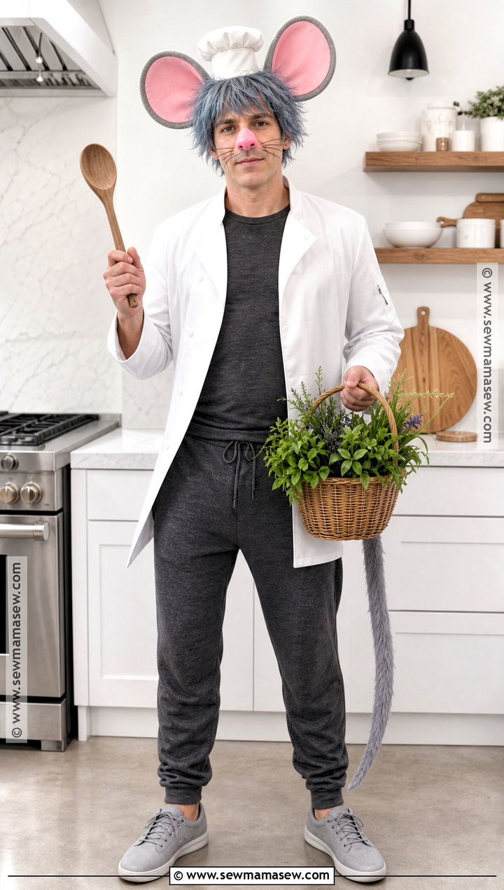 Mens Remy Costume With Chef Jacket - 30 Chef And Ratatouille Costume Ideas