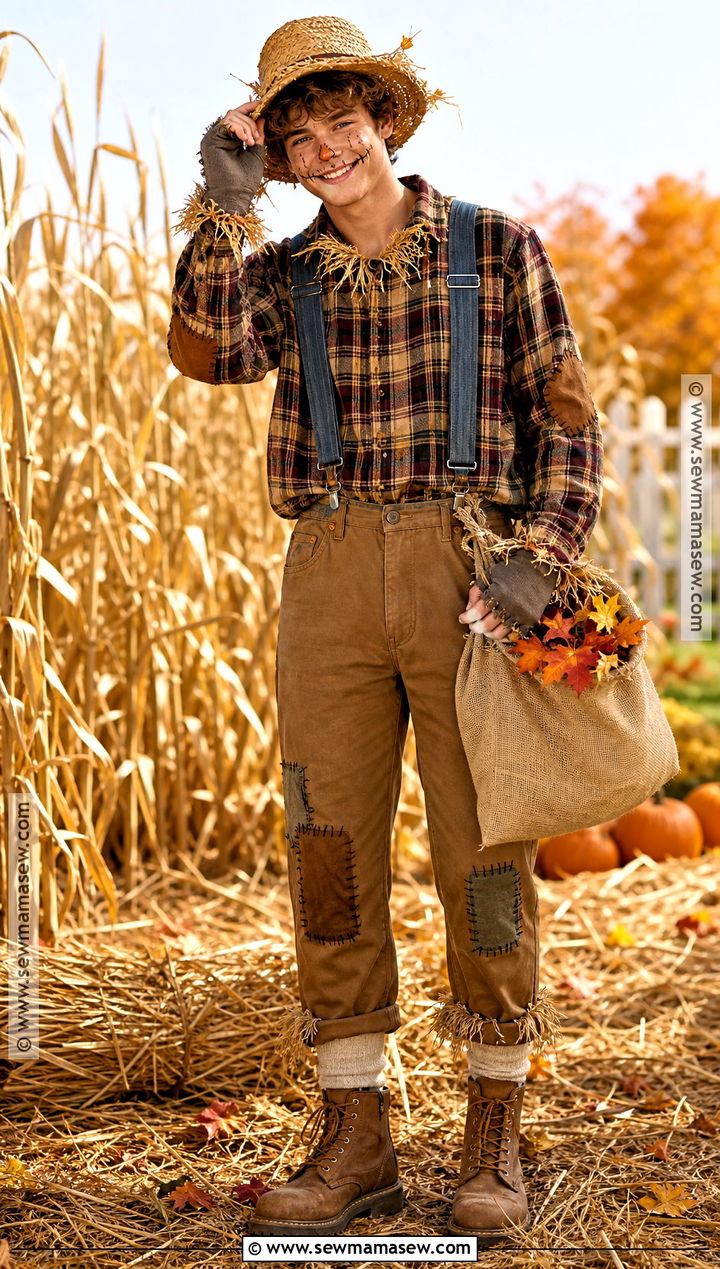 Mens Scarecrow Outfit With Workwear - 30 scarecrow outfit ideas