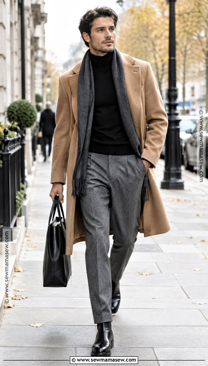 Mens Turtleneck With Overcoat And Trousers - 25 mens clothing styles casual outfits for men autumn 2026