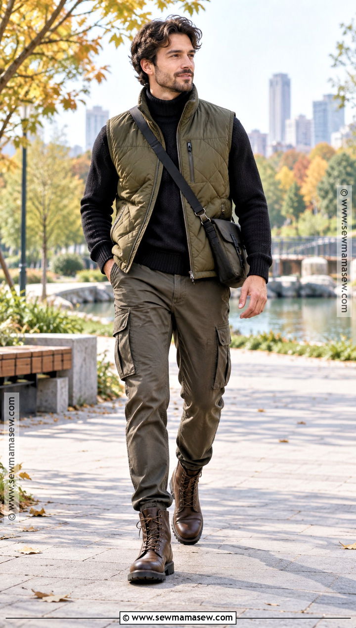 Mens Utility Vest And Cargo Pants Outfit - 15 2026 Fall Fashion Trends for Men