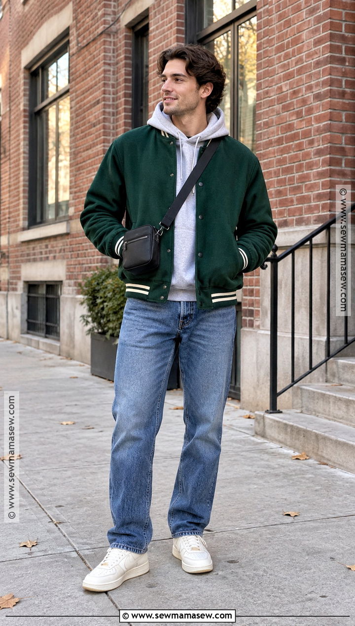 Mens Varsity Jacket Fall Outfit - 25 mens outfits fall