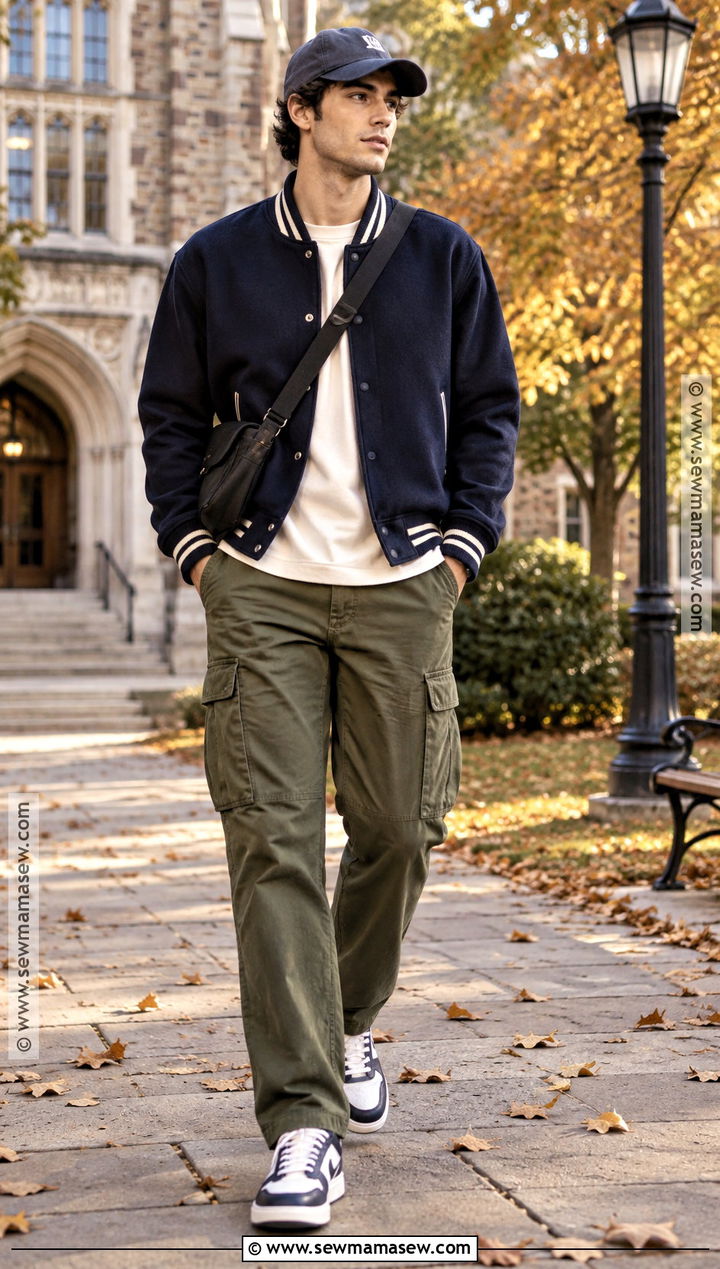 Mens Varsity Jacket With Cargo Pants - 25 mens clothing styles casual outfits for men autumn 2026