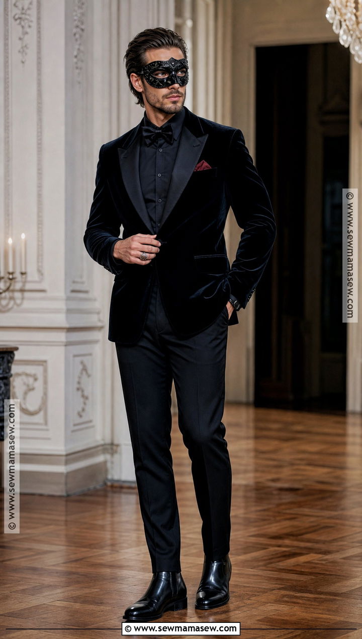 Mens Velvet Tuxedo Vampire Ball Outfit - 30 vampire ball outfit ideas