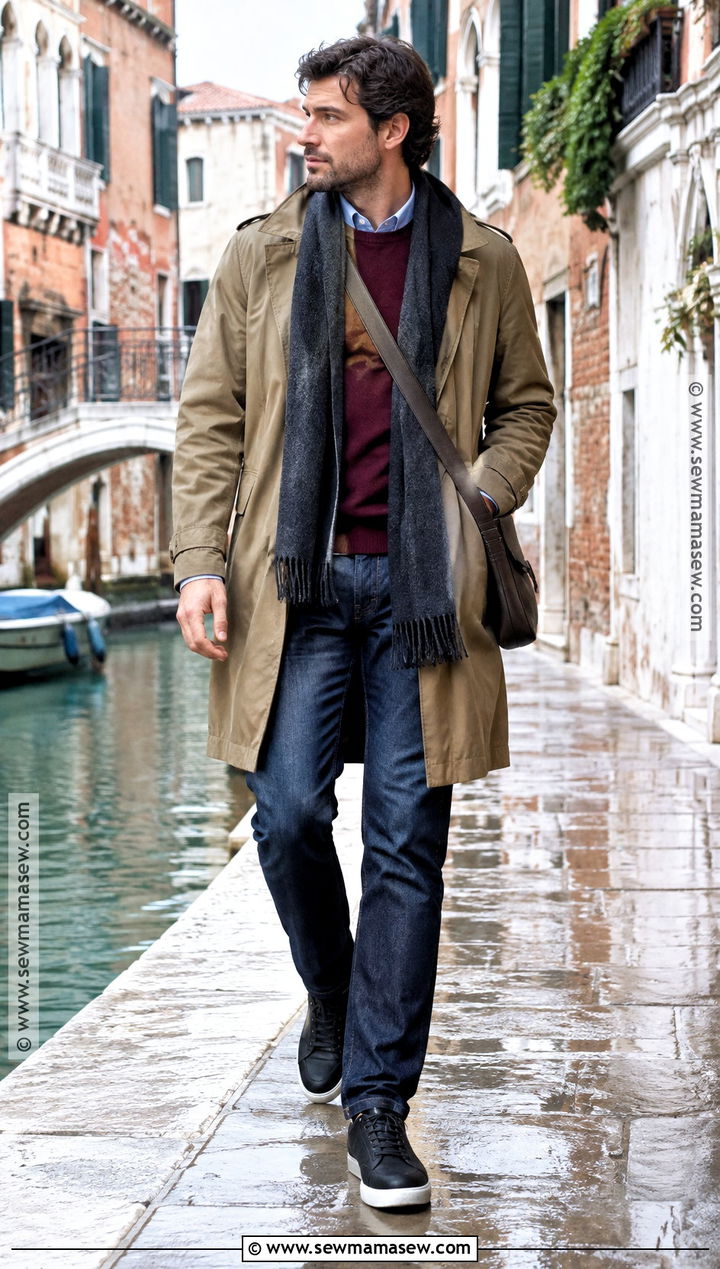 Mens Venice Rainy Fall Outfit - 15 Mens Italy Vacation Outfits Fall