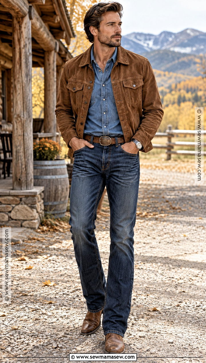 Mens Western Denim Outfit - 15 Mens Fall 2026 Fashion Ideas