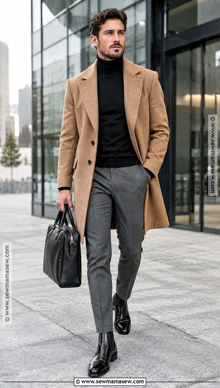 Mens Winter Wool Coat Outfit - 15 mens outfits fall winter