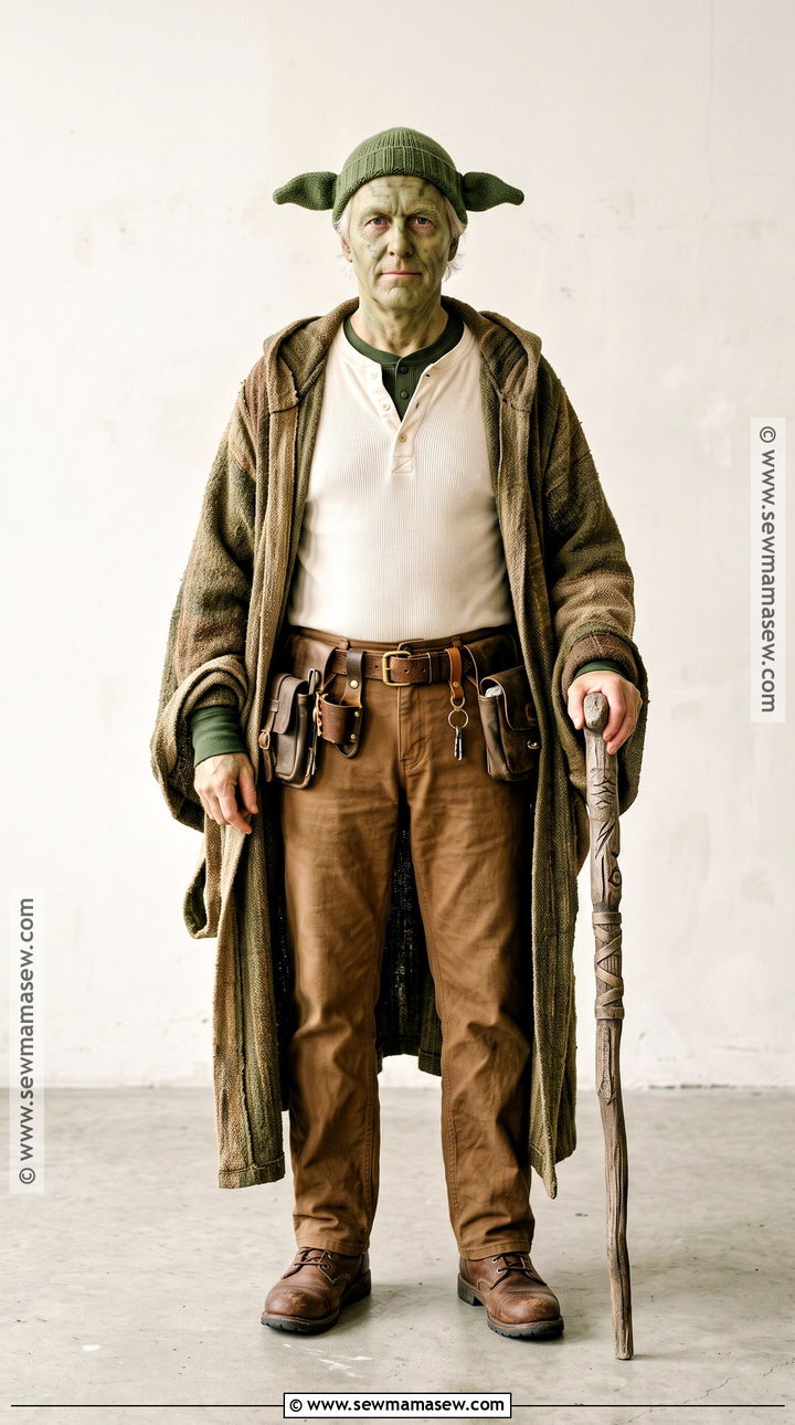 Mens Yoda Costume With Hooded Robe - 35 yoda costume ideas