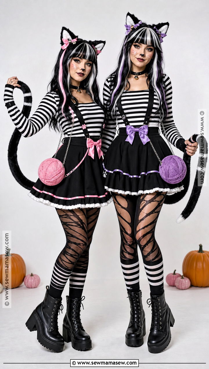 Meowlody And Purrsephone Twin Werecat Costume - 50 monster high halloween costumes