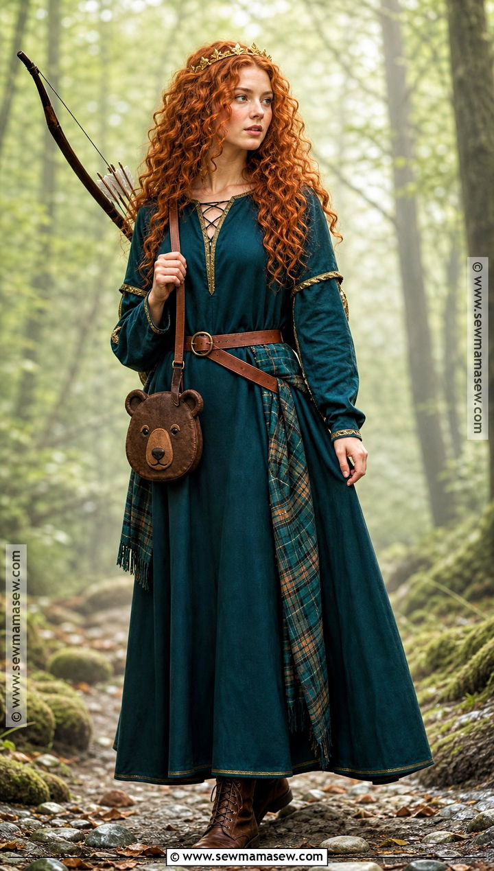 Merida Archer Princess Costume - 30 ginger hair halloween costume ideas