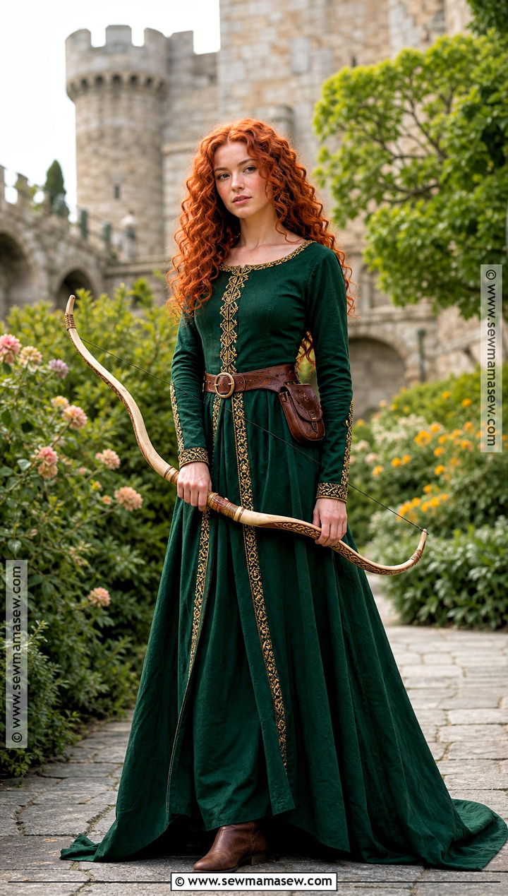 Merida Costume With Red Curly Hair - 30 curly hair costumes halloween