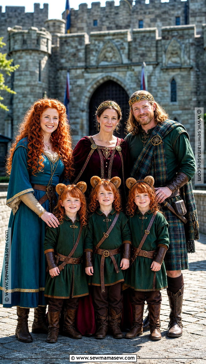 Merida Family Group Costume - 30 merida brave costume ideas