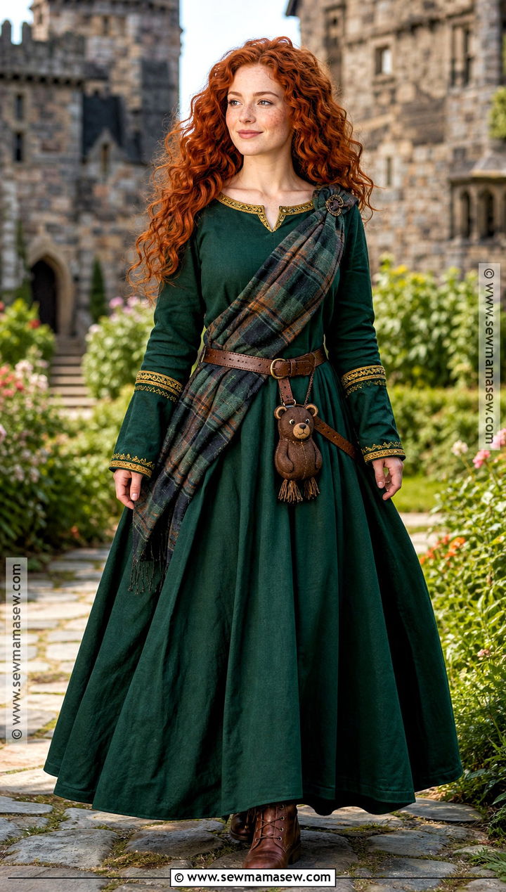 Merida Green Dress Costume - 40 disney princess halloween costumes