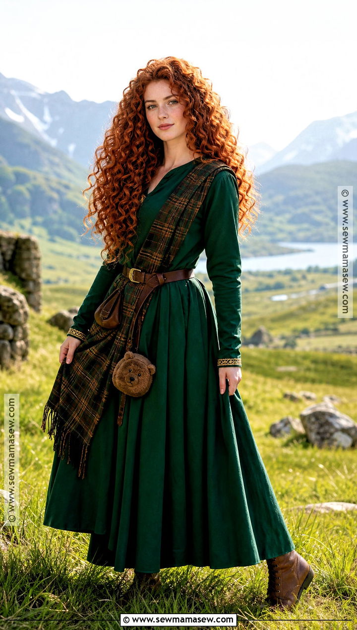 Merida Green Highland Dress Cosplay - 30 disney princess cosplay ideas