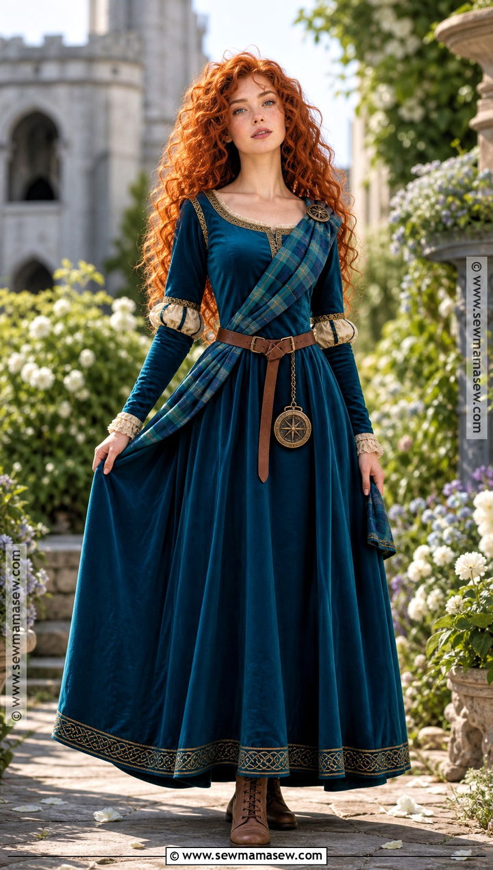Merida Princess Costume With Curly Red Hair - 30 halloween costumes with red hair