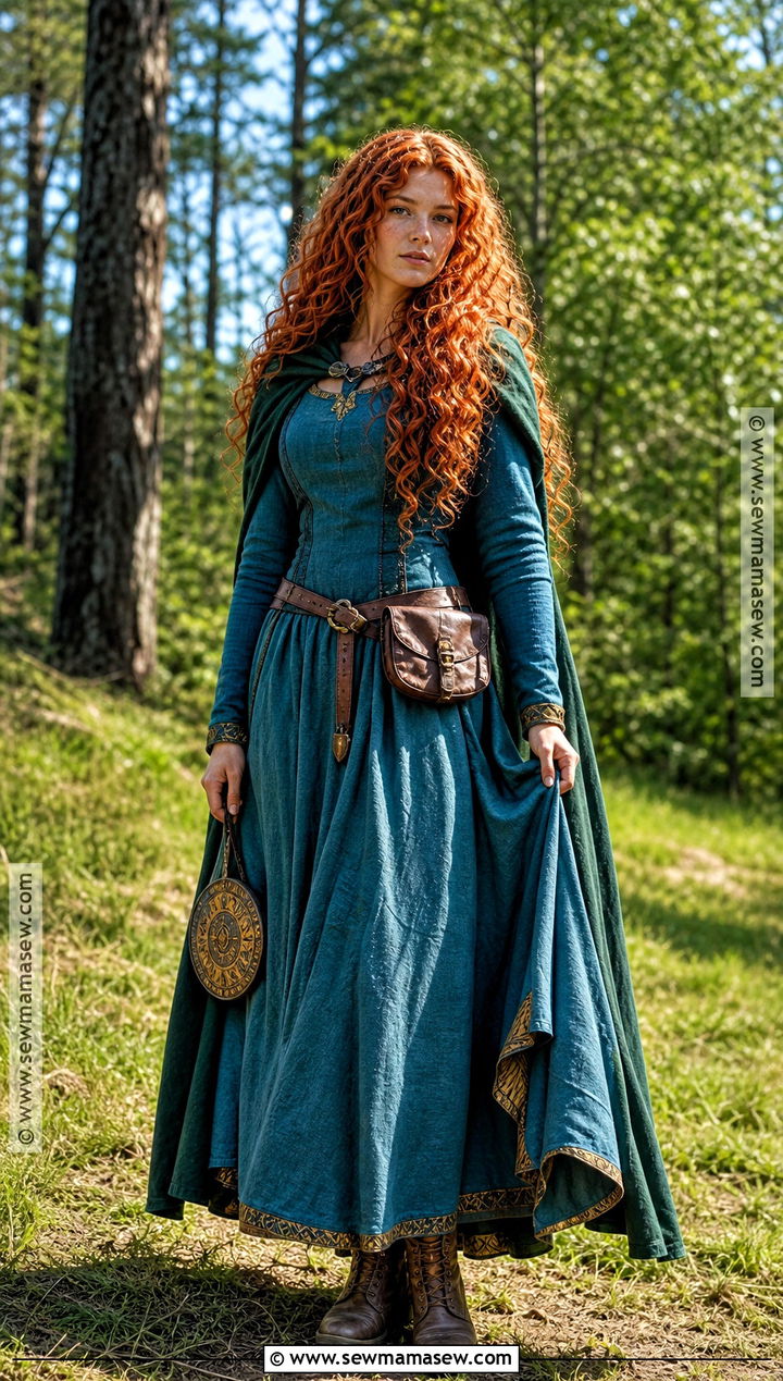 Merida Teal Adventure Costume - 45 disney princess costumes