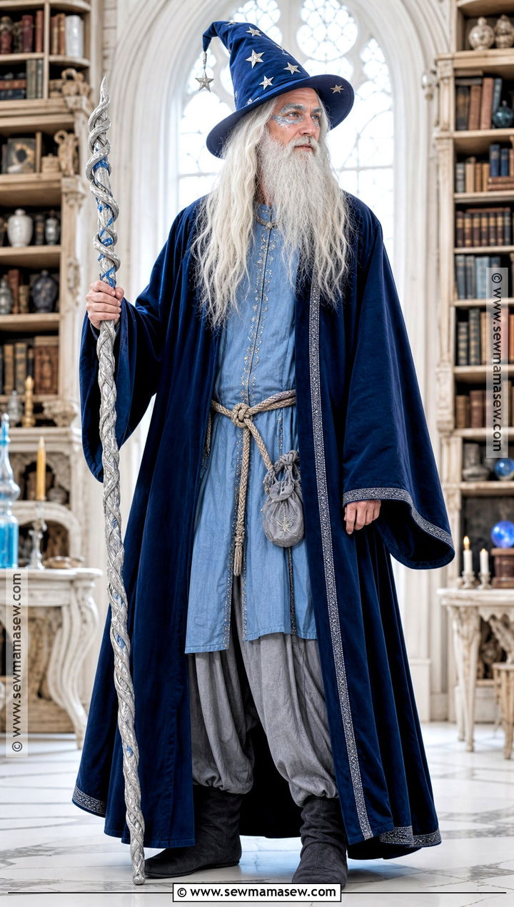 Merlin Costume With Blue Robe - 30 shrek characters costumes