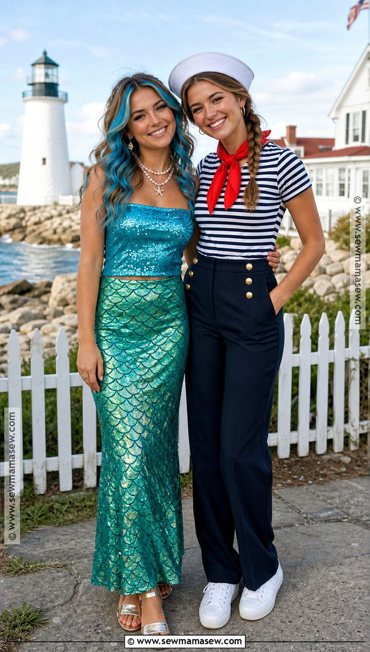 Mermaid And Sailor Best Friend Costume - 30 best friends costumes