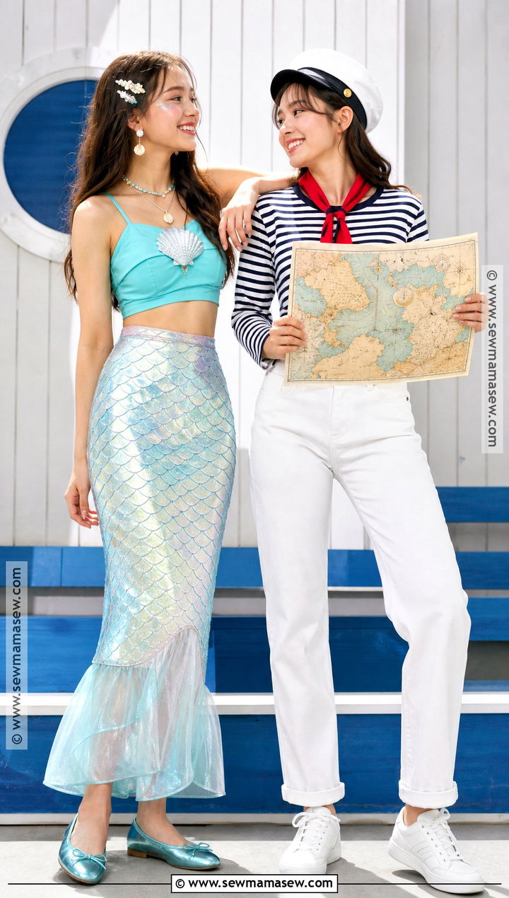 Mermaid And Sailor Best Friend Costume - 40 matching costumes for best friends
