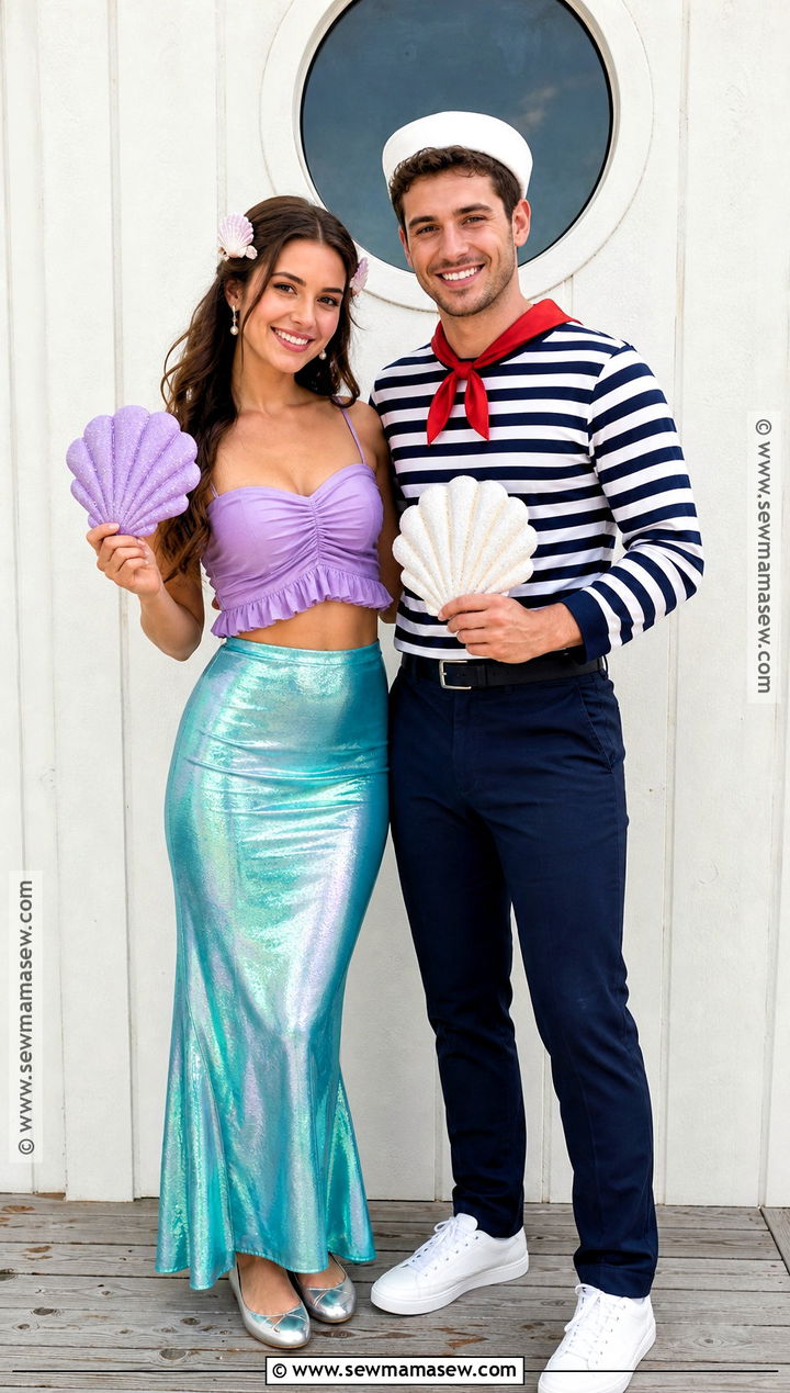 Mermaid And Sailor Matching Costumes - 45 matching costumes