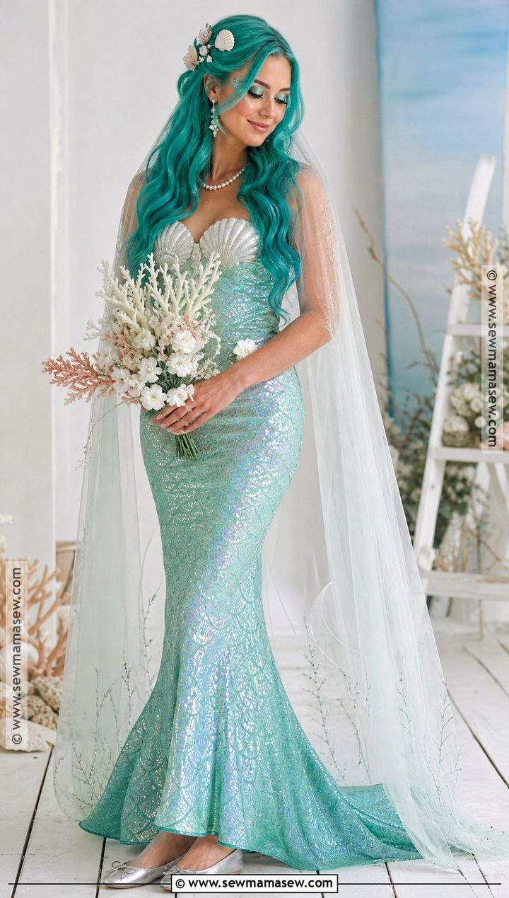 Mermaid Bride Costume - 35 bride halloween costume ideas