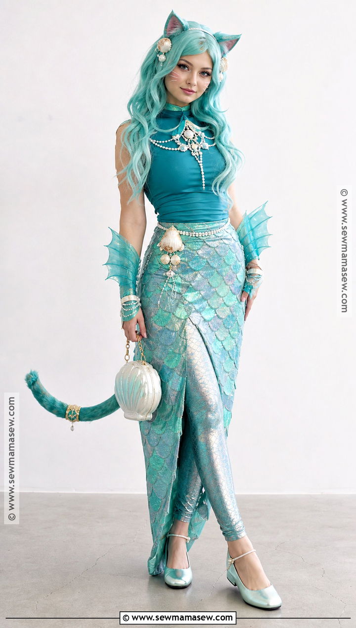 Mermaid Cat Cosplay - 35 cat cosplay ideas