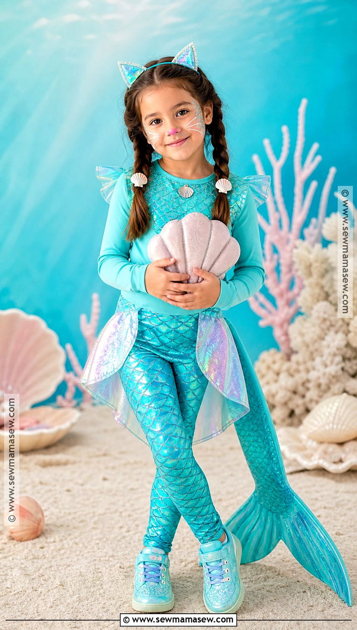 Mermaid Cat Costume - 30 cat costume ideas for kids