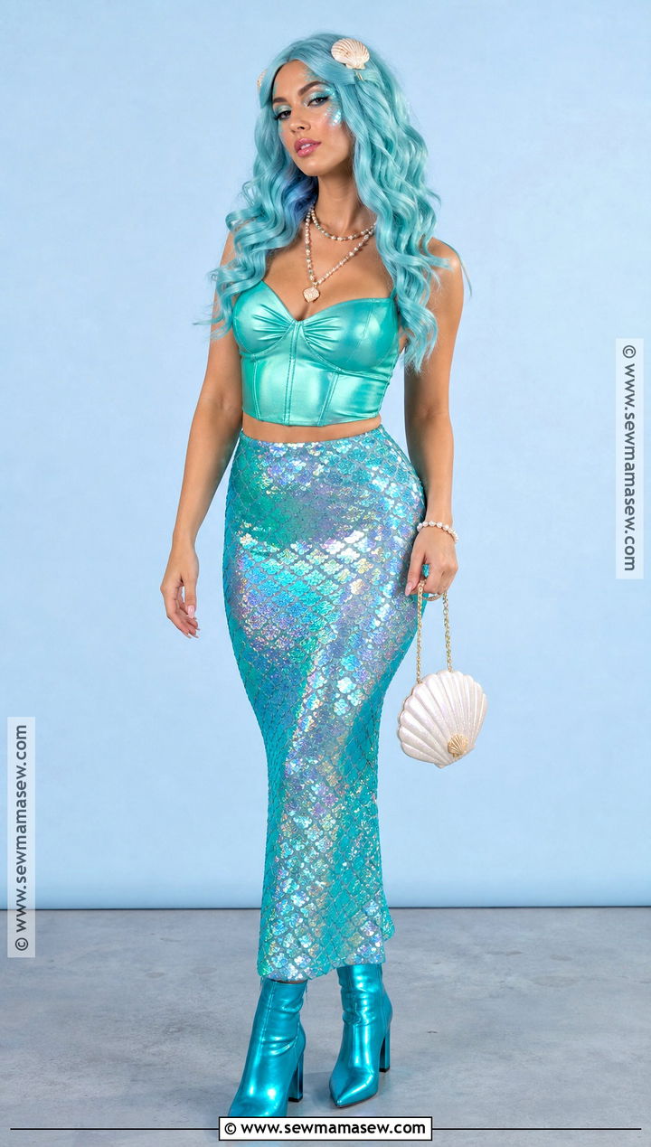 Mermaid Costume With Sequin Skirt - 50 costume ideas